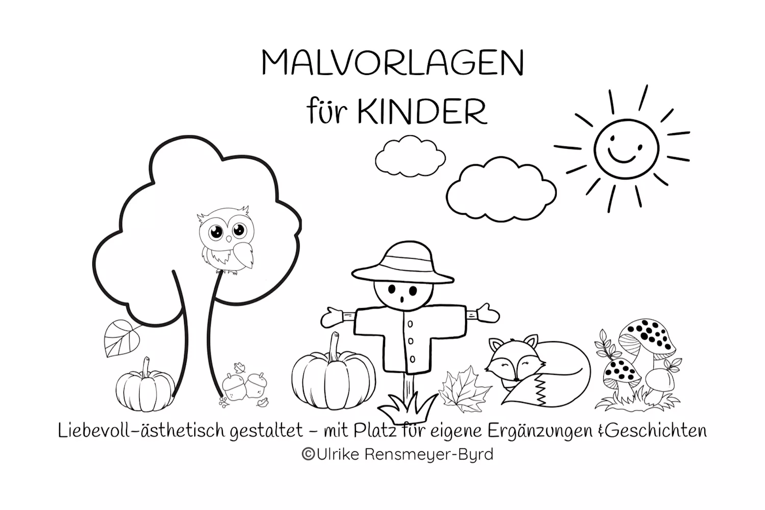 Ausmalbuch mit Malvorlagen für Kinder